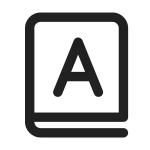 Book Formula Text SVG Icon